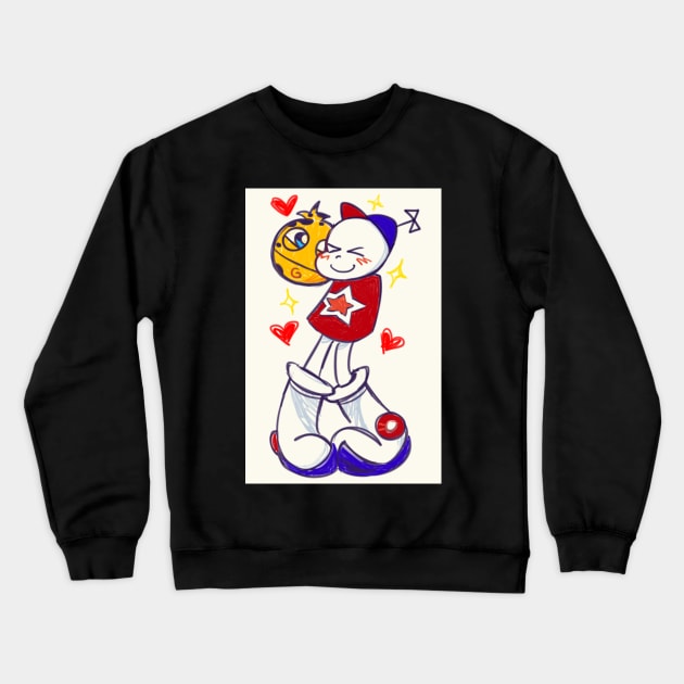 Stinkoman 20x6 1-up and cheatball! Crewneck Sweatshirt by xxlisagamerxx